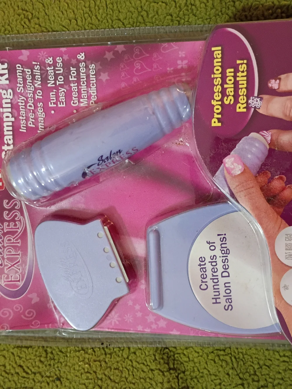Express Nail Art Stamping Kit - Light Purple